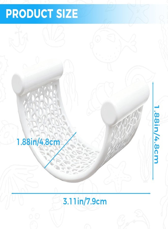 KCMOSGI Betta Fish Hammock, White U Shape Betta Hammock, Betta Bed for Small Fish, Fish Tank Decoration, Betta Fish Tank Accessories for Shrimp and Bettas - Image 2